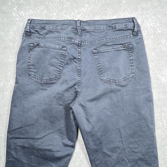 Soft Surroundings Jeans Women's Size Small Gray Tapered Ankle Denim Jeans - Picture 10 of 15